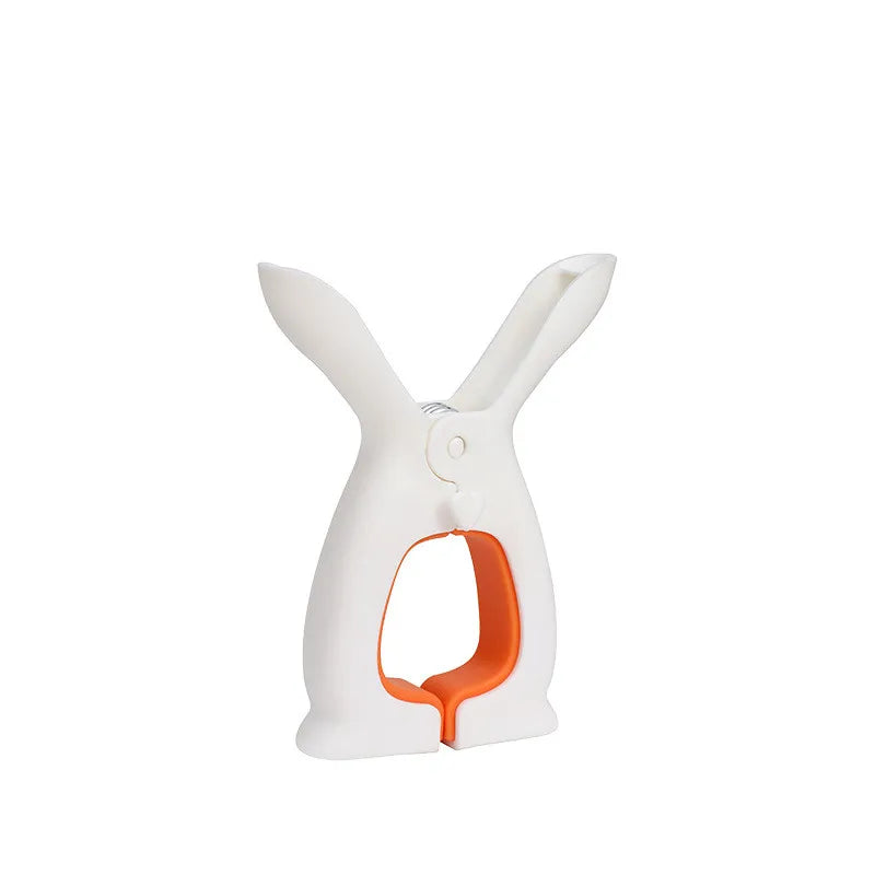 Qfdian Quilt drying clip multi-function clothes drying clip balcony windproof clip cute rabbit ear quilt drying holder