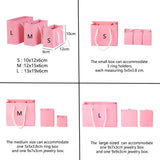 Qfdian  5/10/20PCS Black White Pink Color Kraft Gift Bags With Rope Handles for Party Gift Wrapping Favor Bag Clothes Packing Gift Bags