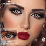 Qfdian 1 Pair Colorful Contact Lenses for Eyes Fashion Blue Eye Lenses Green Lenses Gray Eye Contacts Yearly Lens Eye Contact