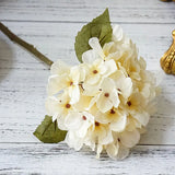Qfdian  1 Bundle Silk Hydrangea Autumn Vase for Home Decor Valentine's Day Wedding Bridal Bouquet Wall Setting Artificial Flowers Cheap
