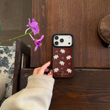 Qfdian  ins Girl Lily Flower Applicable to Apple 17 Mobile Phone Case iPhone17Promax New 16 Premium Sense 15 Protective