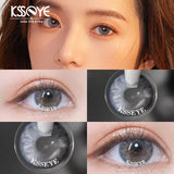 Qfdian 2Pcs New Contact Lenses for Eyes with Diopter Diameter 14.0mm Myopia Eyes Colored Lenses Makeup Yearly Use Fast Shipping