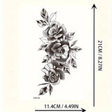 Qfdian  Waterproof Temporary Tattoo Sticker flower fake tatto flash tatoo on waist tatouage temporaire for women men girl