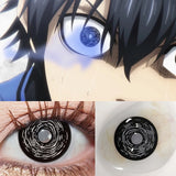Qfdian 1pair Genshin Arlecchino Cosplay Color Contact Lenses Halloween Scary lens Softlens