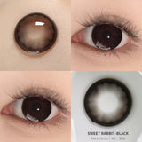 Qfdian  2pcs/pair Brown Colored Contact Lenses For Eyes Natural Black Lenses Big Eye Makeup Cosmetic beauty blue Contact Lenses