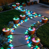 Qfdian  Luminous Stones Mixed Color Glow Rocks Decorations