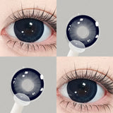 Qfdian  2pcs Cosplay Blue Purple Contact Lenses for Eyes Only For You Surprise Lenses Beauty Eye Color Lens Color Pupils Myopia