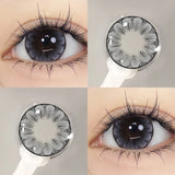 Qfdian 2Pcs Natural Color Contact Lenses for Eye with Myopia Power High Quality Eyes Contacts Lens Beautiful Pupil