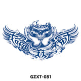 Qfdian New Wholesale Juice Chest Stickers Tattoo Herbal Semi-permanent Back Tatoo Wings Tattoo Stickpaper