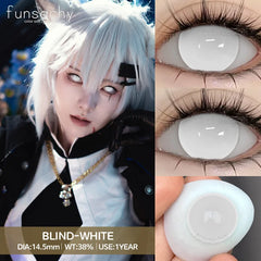 Qfdian 1pair Vampire Cosplay Contact Lenses for Eyes Anime Role Playing Contact Lens Cosmetic Colorful Multicolored Eye Pupil