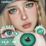 Qfdian 1pair/2pcs Colored Contact Lenses for Eyes Blue Contacts Purple Lenses Cosplay Contact Lenses Yearly Fashion Eye Lenses