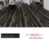 Qfdian  10Pcs 40x15cm PVC Floor Stickers Self-adhesive  Waterproof Thickened Wood Grain Floor  Foam  Living Room