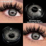 Qfdian  1pair IKEREL Color Contact Lenses for Eyes Blue/Brown/Gray/Green Softlens Natural Eye Contacts Yearly Cosmetics Pupils