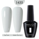 Qfdian  15ml UV Gel Nail Polish Semi Permanent Gel Varnish Enamel Brown Nail Gel Design Red Nails Art Nude Color Glitter Manicure