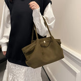 Qfdian Autumn and Winter Deerskin Velvet Underarm Bag Women's New Large Capacity Vintage Tote Bag Fashion All-Matching Female Commuter