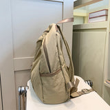 Qfdian Large Capacity Women Backpack Lightweight and Versatile College Student backpack fit A4 paper