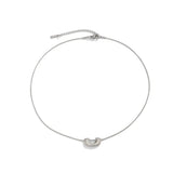 Qfdian  Minimalist U-Shaped Snake Bone Chain Niche Design Collarbone Chain Versatile Commuting Necklace For Women