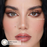 Qfdian 1 Pair Colored Pupils for Eyes Cosmetic Green Eye Lenses Color Gray Lenses for Woman Fast Delivery Cheap Eye Contacts
