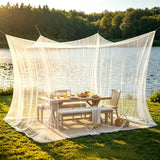 Qfdian  Square Oversized Mosquito Net Suitable for Both Outdoor and Indoor Use with 1 Opening Mesh Curtain for Camping