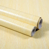 Qfdian 40CM X 1M Thickened Anti Fouling Waterproof Wood Grain Self-adhesive PVC Modern Furniture Decorative Wallpaper