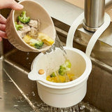 Qfdian  ‌Sink Filter Basket Wall-mounted Sink Draining Basket Household Detachable Kitchen Food Residue Filter Kitchens Accessories