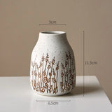 Qfdian  Countryside Style Ceramic Small Vase Lavender Water Nourishing Vase Living Room Table Decoration and Accessories Home Decoration