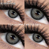 Qfdian Color Contact Lenses for Eyes 2pcs Blue Eye Lenses Green Lenses Beautiful Pupil Yearly Makeup Cosmetic Eye Contact Lens