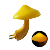 Qfdian LED Night Lights Mushroom Shape Automatic Sensor Toilet Bedroom Decor Wall Lamps Light-control Sensor Bedroom Light