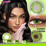 Qfdian Cosmetic Beauty Lenses Green Colored Contact Lenses for Eyes High Quality Blue Eye Lens Natural Gray Lenses Purple Lenses