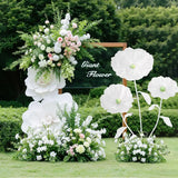 Qfdian  Wedding Decorations for Reception,5.58 Ft Giant Flowers for Decoration,Big Artificial Silk Flowers for Party Banquet Background,