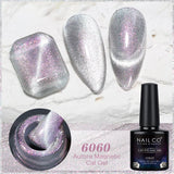 Qfdian Transparent Cat Eye Gel Nail Polish 10ml UV Nail Art Semi Permanent Hybrid Varnishes Magnet SPAR Lacquer Gel Vernis Soak