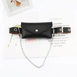Qfdian  Punk Y2k Aesthetic Women Purses and Handbags Vintage Casual Chain Trendy Vintage Simple All Match Waist Packs Streetwear Fashion