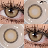 Qfdian  Color Contact Lenses Beauty Makeup Colorcon Fashion Blue Eyes Lenses Green Eyes Contact Natural Brown Lenses For Eyes