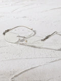 1PC Unisex Metal Rimless Glasses Square Frame Clear Glasses For Animal Accessories Street Snap