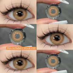 AMARA New Style Colored Lenses for Fashionable Eyes Green Color Contact Lenses for Eyes Lenses Annual Lens Eye Cosmetics 1 pair