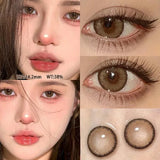 Qfdian 2 contact lenses Natural blue contact lenses Refractive color glasses Cosmetics Fast delivery every year