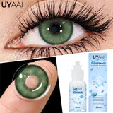 Qfdian 60ML Lenses Solution Set 1 Pair Color Contact Lenses for Eyes with ICE COOL Contact Lenses Solution Liquid Eye Care