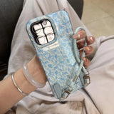 Qfdian  Ins Summer Floral Prints Phone Case，For IPhone 17 16 15 14 13 12 11 Pro Max XR XS MAX 78PLUS，Shockproof Soft Cases Covers