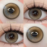 Qfdian  Blue Contact Lenses for Eyes Fashion Color Pupils Beauty Green Lenses Natural Eye Color Lenses for Myopia 1 Pair Cosplay