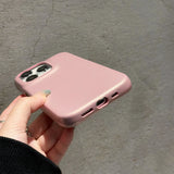 Qfdian Luxury Leather Case For iPhone 15 14 13 12 11 Pro Max Retro Cowhide Pattern Metal Buttons Phone Back Cover