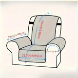 Qfdian  1pc First Class Sofa Cover Home Decoration Single Sofas Cushion Integrated Massage Chair Anti Slip Pad Dust Cat Scratch Preventi