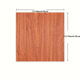 Qfdian 5pcs/10pcs 35X35cm 3D Wall Stickers DIY Wood Grain Foam Self-Adhesive Waterproof Moisture-Proof Ceiling Bedroom Wallpaper