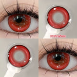 Qfdian  2pcs/pair New Cosplay Contact Lenses for Eyes Makeup Pupils Cosmetics Blue Eye Color Lenses for Myopia Lens 14.2/14.5mm