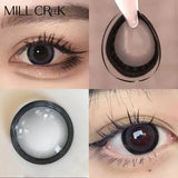 Qfdian Colored Beautiful Pupil Contact Lenses Myopia Cosmetic for Eyes Artificial pupil Degree Contact  lens Prescription