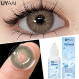 Qfdian 60ML Lenses Solution Set 1 Pair Hot Sales Colored Contact Lenses for Eyes with ICE COOL Contact Lenses Solution Liquid