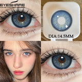 Qfdian 1Pair Natural Colored Contact Lenses 1Pair Beauty pupillents Yearly Grey Pupils Brown Contacts New Cosmetic