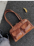 Qfdian Streetwear Fashion Women Purses and Handbags Office Lady Vintage All Match Shoulder Bags 2025 Casual Y2k Aesthetic Underarm Bag