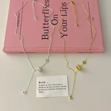 Qfdian  Minimalist Clavicle Chain Necklace for Women High End Luxury Cool INS Style Niche Design Dainty Chain Jewelry Birthday Gift