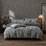 Qfdian  Korean Style Bedding Set Ins Retro Fresh Floral Washed Cotton Four Piece Duvet Set, Student Dormitory Bed Sheet Three Piece Set
