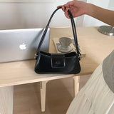 Qfdian Korean Y2k Aesthetic Fairy Women's Handbags Elegant All Match Luxury Design Crossbody Bag Fashion Chic Office Lady Shoulder Bags